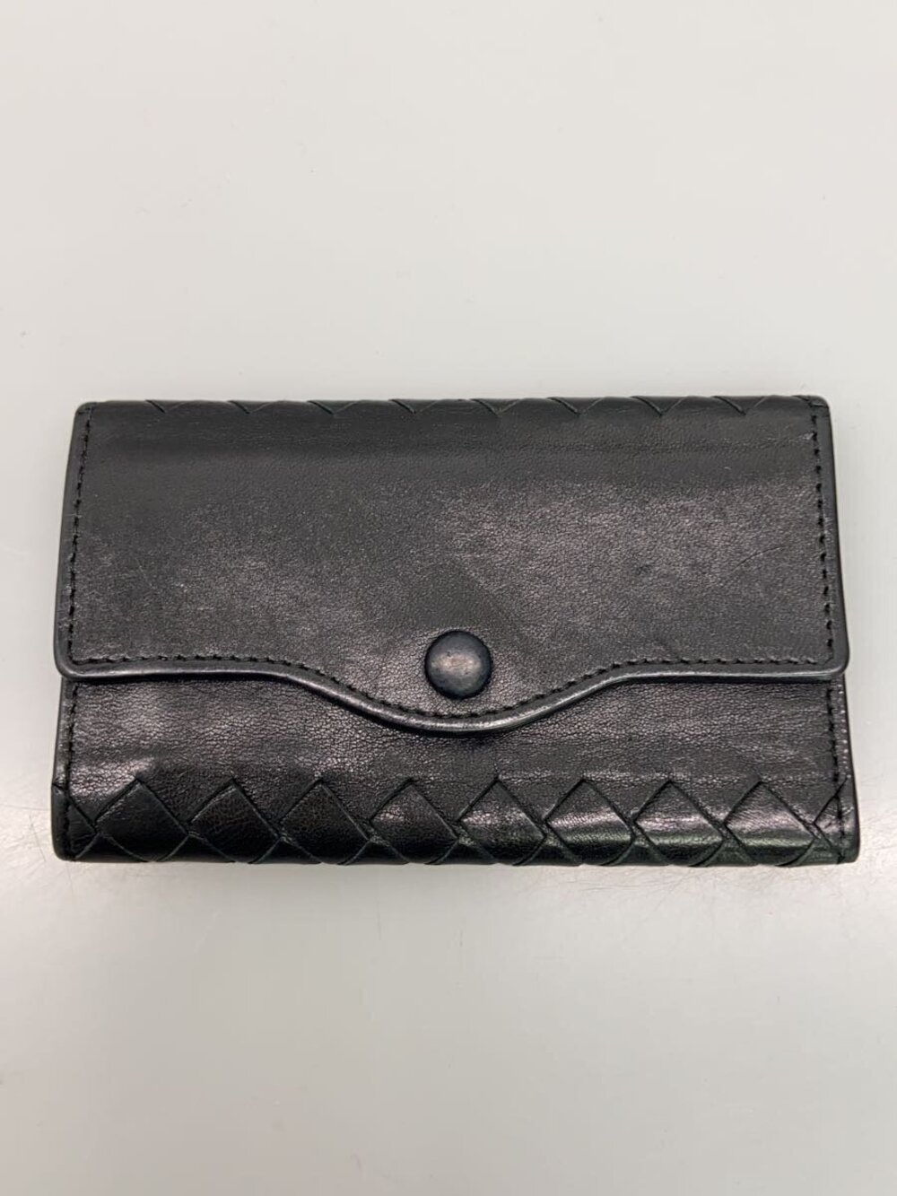 BOTTEGA VENETA Key Case Wallet Leather Black
